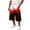 Red, variant on JoveMarine Men's Loose Fit Cargo Shorts Halloween - Work Shorts with Pockets & Print, Knee-Length Relaxed for Holiday & Daily,Black L