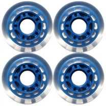 Blue Blank 72mm 78A Inline INDOOR Skate Wheels 4-Pack