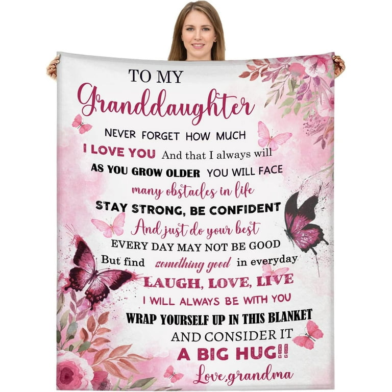 Granddaughter Gifts from Grandma Granddaughter Blanket 50 x60