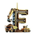 thumbnail image 2 of 26 Letters Building Vehicle Christmas Decorations Christmas Tree Pendants Christmas Decorations for Home Of The Day, 2 of 9