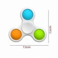 thumbnail image 4 of Assorted Color Fidget Spinner 5-Pack for Stress Relief and Fun Play for All Ages, 4 of 5