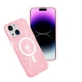 thumbnail image 2 of for iPhone 15 Plus Magnetic Case [Compatible with Magsafe], Clear Glitter Full Body Protective Cover Slim TPU Transparent Shockproof Bling Phone Case for iPhone 15 Plus 6.7", Pink, 2 of 7