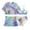 Blue, variant on Gerichy Toddler Girl Swimsuit,Girls Bathing Suit Kids Girls 3Pcs Tankini Swimsuit Floral Printed Tops with Bottoms Shorts Bathing Suit