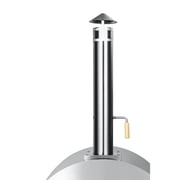 32 in. Outdoor Gas and Wood Fired Pizza Oven in Stainless-Steel (KM-OKS-DFPO)
