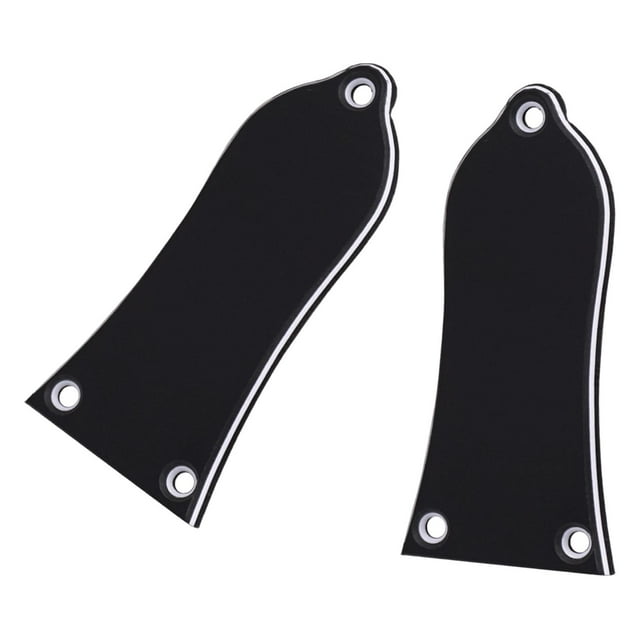 2 Pieces Electric Guitar Neck Plate Accessory Replacement Part Neckplate Cushion D