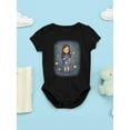 thumbnail image 3 of Little Girl With Stars Bodysuit Infant -Image by Shutterstock,  6 Months, 3 of 4