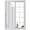 Gray, variant on Orange White Stripes Window Privacy Film, Lines Modern Vertical Stripes Frosted Glass Window Clings Static Cling UV Heat Blocking Reusable Door Sticker for Bathroom 17.7 x 39.3 Inch