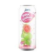 Jans 30% Pink Guava Juice Drink with Pulp 16.9 oz (Pack of 1)