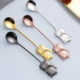 thumbnail image 4 of Coffee Spoon Stainless Steel Handle Lucky Cat Stirring Spoon, 4 of 7
