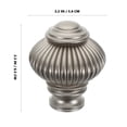 thumbnail image 4 of Miangastore 2pcs Curtain Rod Finials Decorative End Caps Window Treatment Finials Drapery Rods Replacement Finial End Plugs For Home Office, 4 of 8