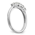 thumbnail image 6 of 14K White Gold Ring Band Wedding Diamond Round 6-Stone , Size 9, 6 of 6