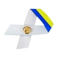 thumbnail image 2 of Support Ukraine Flag Satin Blue & Yellow Ribbon Pins, 2 of 3