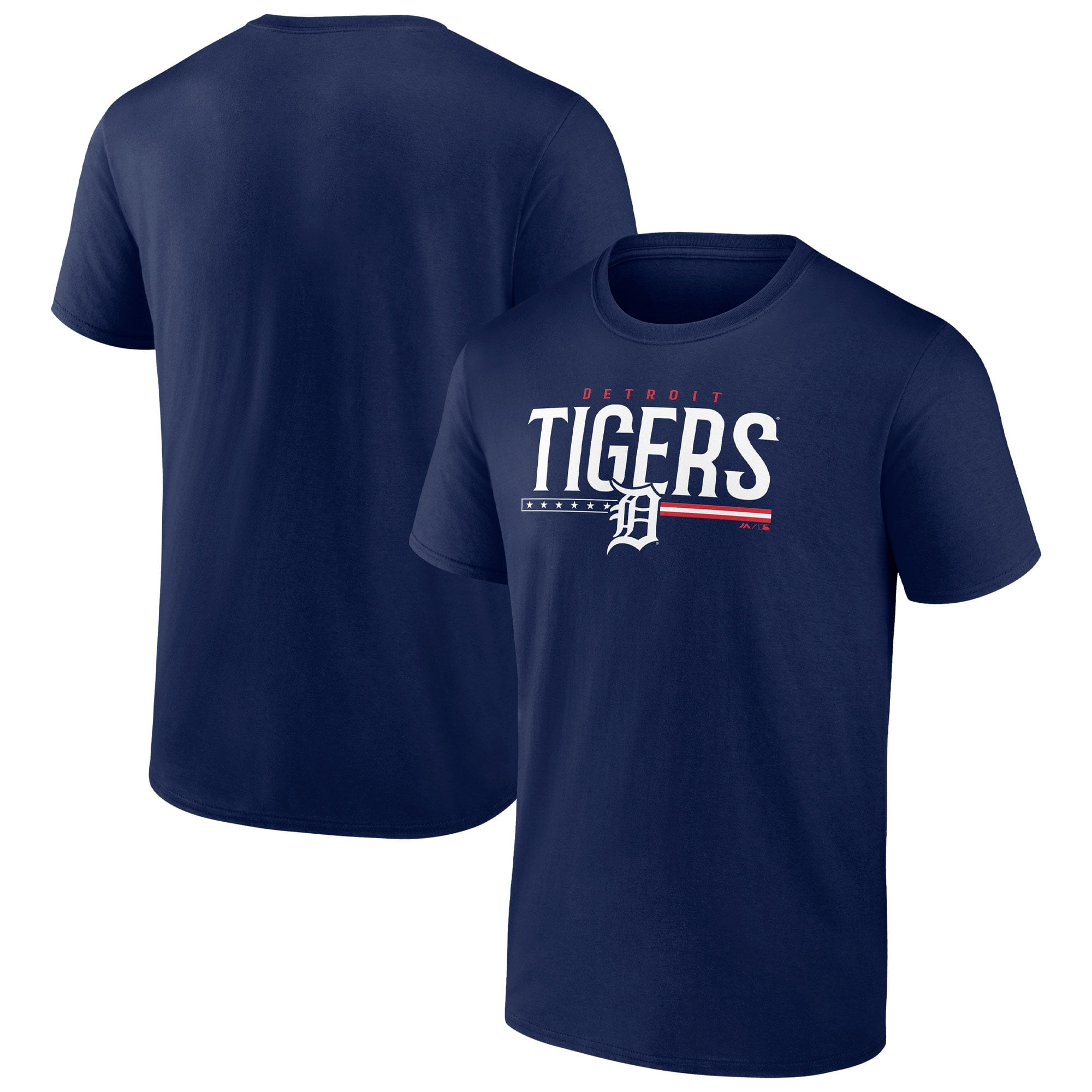 Men's Detroit Tigers Stars Stripes T-Shirt in Navy Brazil Ubuy