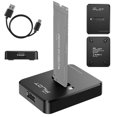 thumbnail image 1 of Estación de acoplamiento AMZPILOT M.2 NVMe y SATA a USB C con lector, 1 of 7