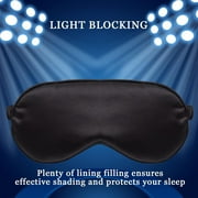 Sleep Mask 4 Pack Silk Eye Cover Soft Satin Blindfold Elastic Strap Night Eyeshade Travel Nap for Women Men