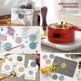 thumbnail image 2 of Wax Seal Kit, Wax Seal Stamp Warmer Stand With Wax Seal Spoon & Stamp Handle For Wedding Wax EnvelopeRed, 2 of 4