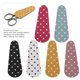 thumbnail image 3 of 6Pcs Embroidery Scissors Sheath Polka Dot Artificial Leather Protective Cover DIY Craft Gift, 3 of 4