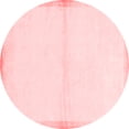 thumbnail image 1 of Ahgly Company Machine Washable Indoor Round Solid Red Modern Area Rugs, 3' Round, 1 of 4