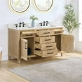 thumbnail image 4 of Solana 60" Wood Vanity Base in Weathered Fir without Top and Sink no Mirror, 4 of 12