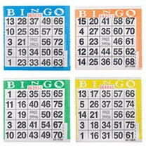 Bingo Paper Game Cards - 1 card - 4 sheets - 100 books per pack