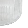 thumbnail image 4 of DecMode 11" Short Round Ribbed Glass Vase, 4 of 9