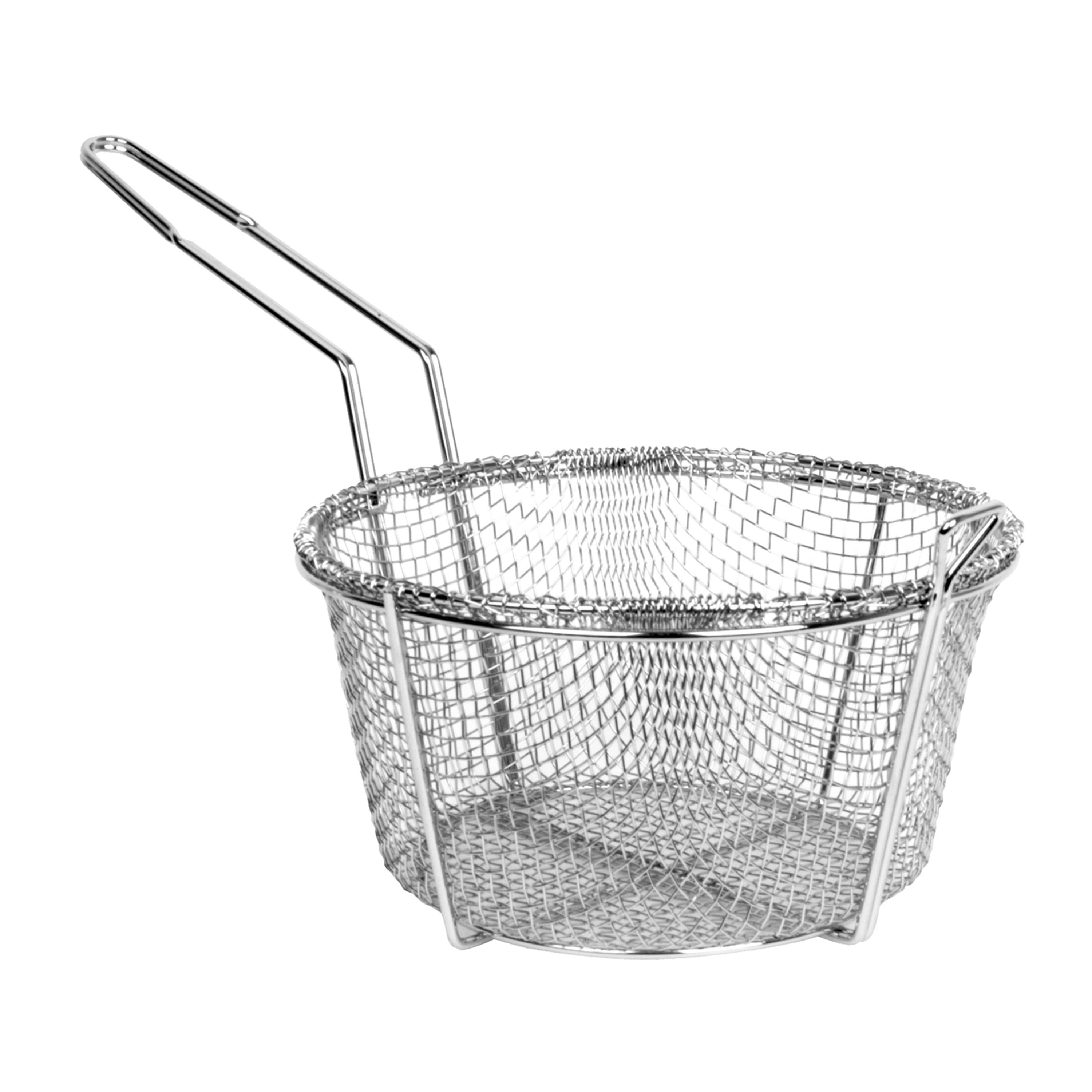Winco FBR-8 8-Inch 4-Mesh Round Wire Round Fry Basket 