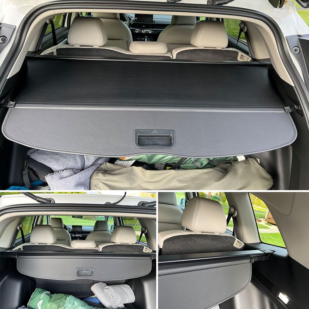 Fit Honda CR-V 2023 2024 2025 2026 No Gap Cargo Cover for 5-Seat 2023-2026 Honda CR-V SUV Accessory Retractable Rear Trunk Privacy Shield Shade, Black