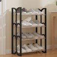 thumbnail image 6 of 4-Tier Shoe Storage for Garage Closet Shoe Rack, Shoes Racks Floor Shoe Rack for Closets, Shoe Organizers for Entryway Shoe Shelf,Black, 6 of 9