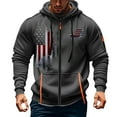 thumbnail image 1 of Veste à Capuche à Manches Longues Style Moto pour Hommes avec Poches Zippées pour Tenue Décontractée, 1 of 3