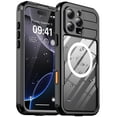thumbnail image 1 of Funda impermeable Ezanmull para iPhone 16 Pro Max negra de 6.9", 1 of 7