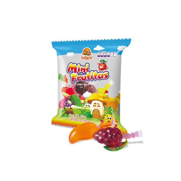 2 pack / 40 pieces total of jelly candy in assorted fruit shaped