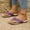 Purple, variant on YOUYEDIAN Sandals Women Summer Slip on Beach Slippers Comfortable Vacation Non Slip Orthopedic Flat Shoes (Purple)