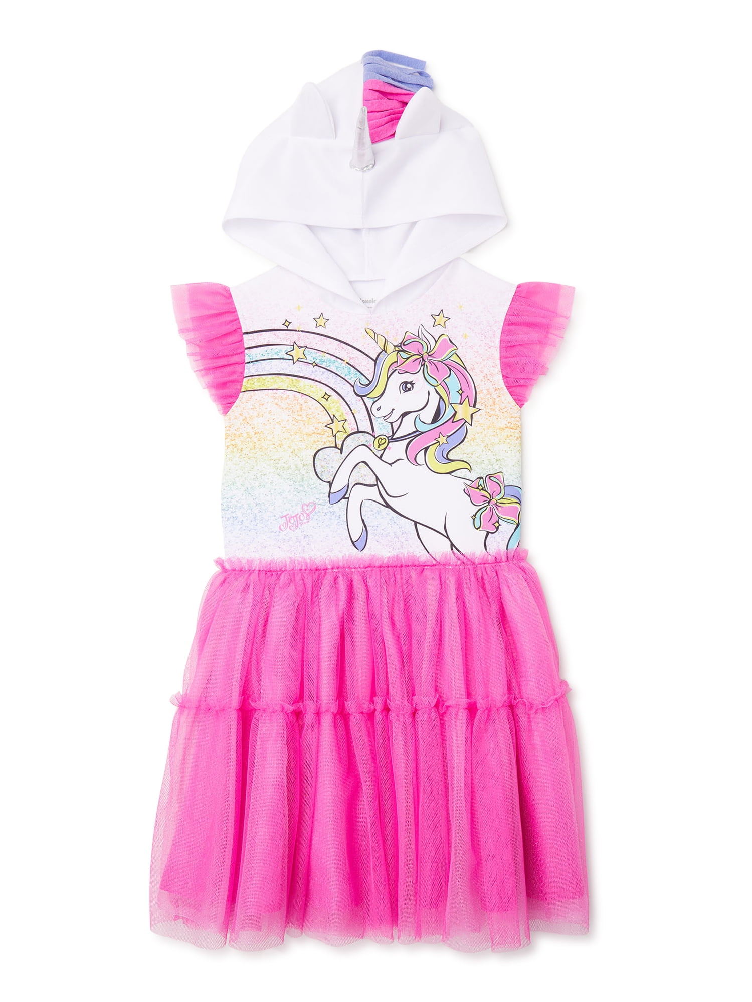 Jojo Siwa Girls Cosplay Hooded Tutu 