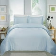 thumbnail image 2 of Home Sweet Collection Ensemble de Couette en Coton Égyptien Uni 3 Pcs (Grand Lit, Bleu), 2 of 4