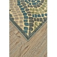 thumbnail image 2 of Feizy Saphir Yardley Modern Geometric, Tan/Blue/Green, 2'6" x 8' Runner Sheen Global Abstract Design Carpet for Living Dining Bed Room, 2 of 4