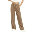 thumbnail image 6 of Soyumi Trendy Pants Women, High Waisted Wide Leg Y2K Sweatpants Soft Casual Loose Fit Baggy Joggers Fashion For Going Out Fall Street Style Khaki, 6 of 8