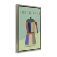 thumbnail image 3 of Stupell Industries Buongiorno Espresso Coffeepot Brown Framed Floater Canvas Wall Art design by EMILY NAVAS, 25 x 17, 3 of 9