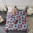 thumbnail image 6 of JML 3 Piece Quilt Set Queen Size,Lightweight Microfiber Bedspread Coverlet,Navy & Red Stars, 6 of 6
