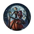 thumbnail image 2 of Lotusprinthandmade Halloween Skeleton Skull Couple Spare Tire Cover Without Backup Camera Hole 6 Sizes (34 in. V2), 2 of 7