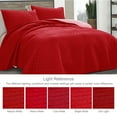 thumbnail image 6 of Exclusivo Mezcla Twin Quilt Set, 2-Piece Lightweight Twin Quilts Soft Bedspreads Bed Coverlets, Red, 68"x88", 6 of 9