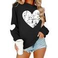 thumbnail image 6 of Wowcloth Women's Crewneck Sweatshirt with Long Sleeve and Valentine Print, Soft Comfortable Casual Wear for Daily Use and Special Wears, 6 of 8