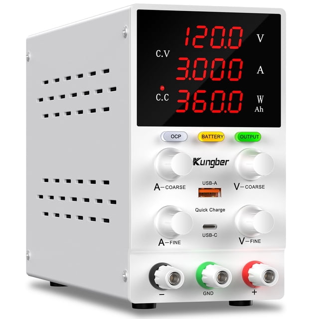 Fuente de alimentación DC Kungber SPS1203W 120V 3A con carga inteligente