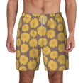 thumbnail image 3 of Uemuo Sunflower Pattern Mens Swim Trunks Quick Dry Board Shorts with Mesh Lining, Stretch Beach Shorts Quick Dry No-Chafing Board Shorts-X-Large, 3 of 9