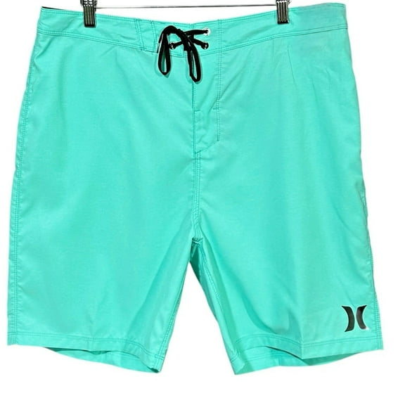 Hurley One & Only Mens Board Short Size 36 Aura Green Swimming Surf Beach