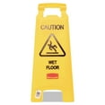 thumbnail image 3 of Rubbermaid Caution Wet Floor Floor Sign, 4-sided, Plastic, 12 X 16 X 38, Yellow, 3 of 8