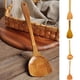 thumbnail image 3 of 8 Piezas Cuchara Pala de Madera EspáTula Larga de Arroz Antiadherente de Madera Cocina Utensilio de Cocina Juegos de Herramientas para FreíR una Mano, 3 of 5