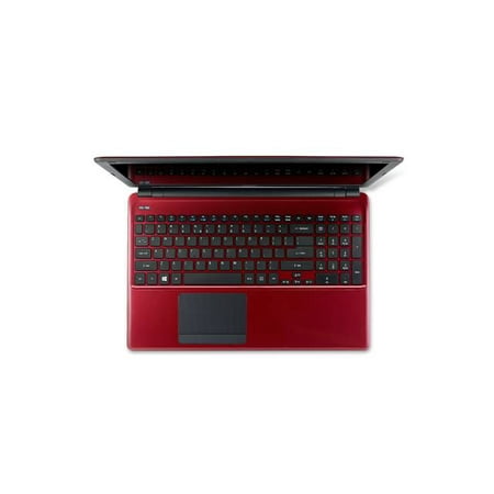 Acer Red 15.6" Aspire E1-572-34014G50Mnrr Laptop PC with Intel Core i3-4010U Dual-Core Processor, 4GB Memory, 500GB Hard Drive and Windows 7 Home Premium