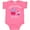 Hot Pink, variant on Inktastic World's Sweetest Big Sister Girls Baby Bodysuit