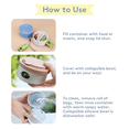 thumbnail image 6 of Sweet Paws Travel Hero 3-in-1 Portable Pet Food Container – Azure, 6 of 10