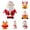 B 1PCS & C 1PCS & D 1PCS & H 1PCS & I 1PCS & J 1PCS, variant on YWIYIUD 1inch Mini Santa Figurines Miniature Christmas Figurines Resin Santa Figurines Christmas Miniatures Ornament Christmas Santa Decorations for Xmas Party Supplies 6PCS
